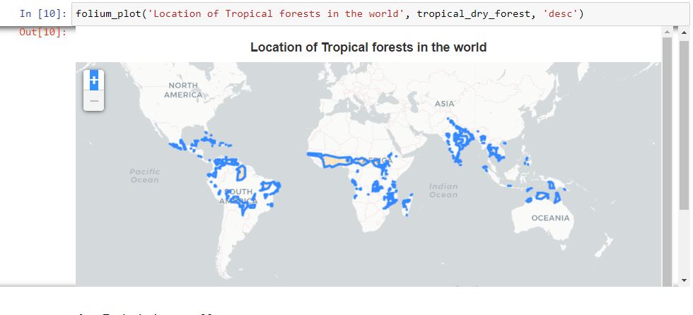 Tropical forests in the world